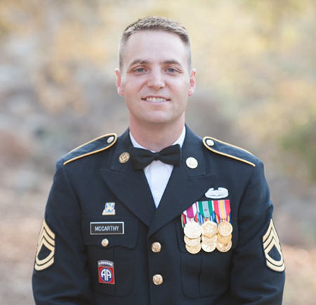 Mike McCarthy in military uniform